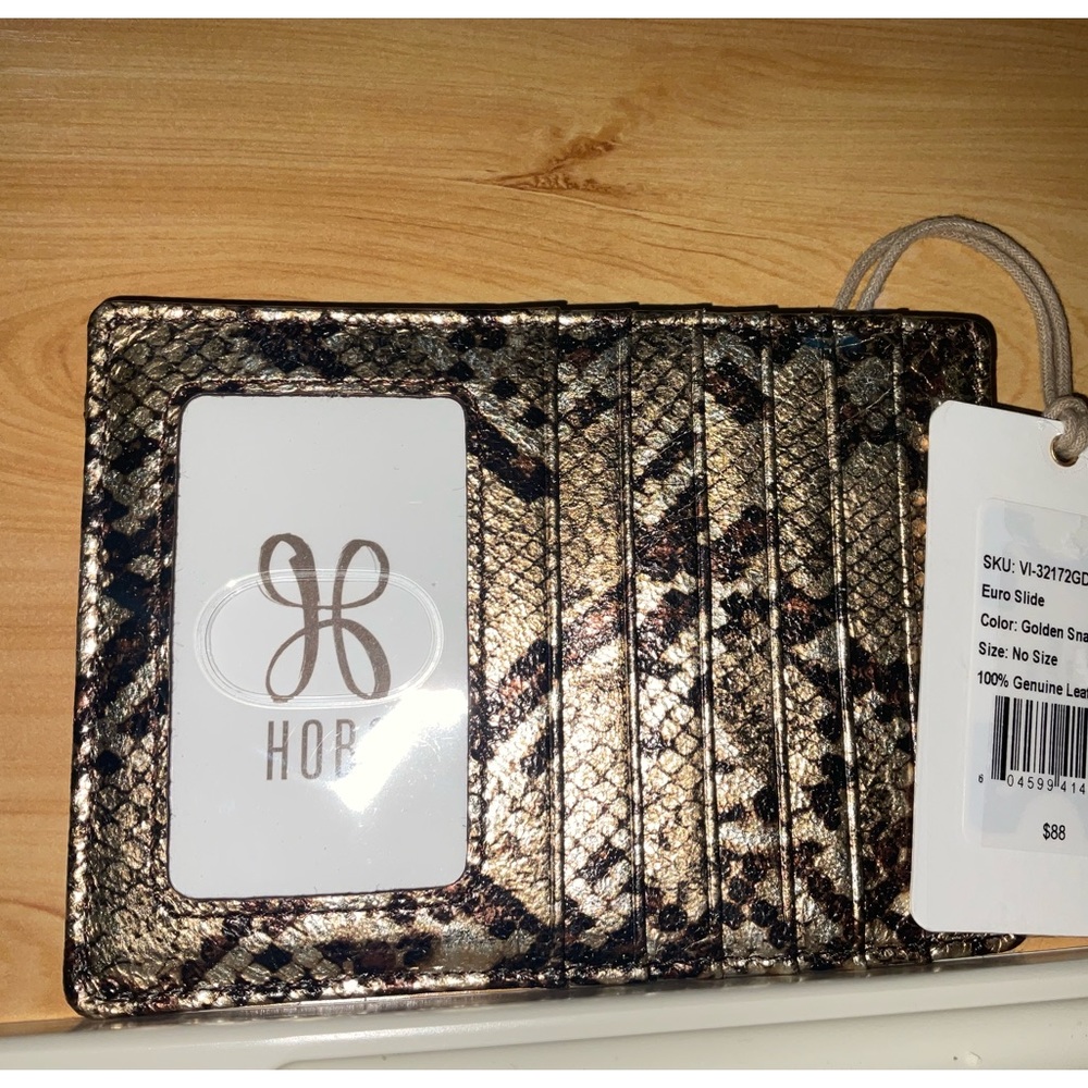 Wallet, Hobo Golden Snake Euro Slide, NWT - Picture 6 of 7
